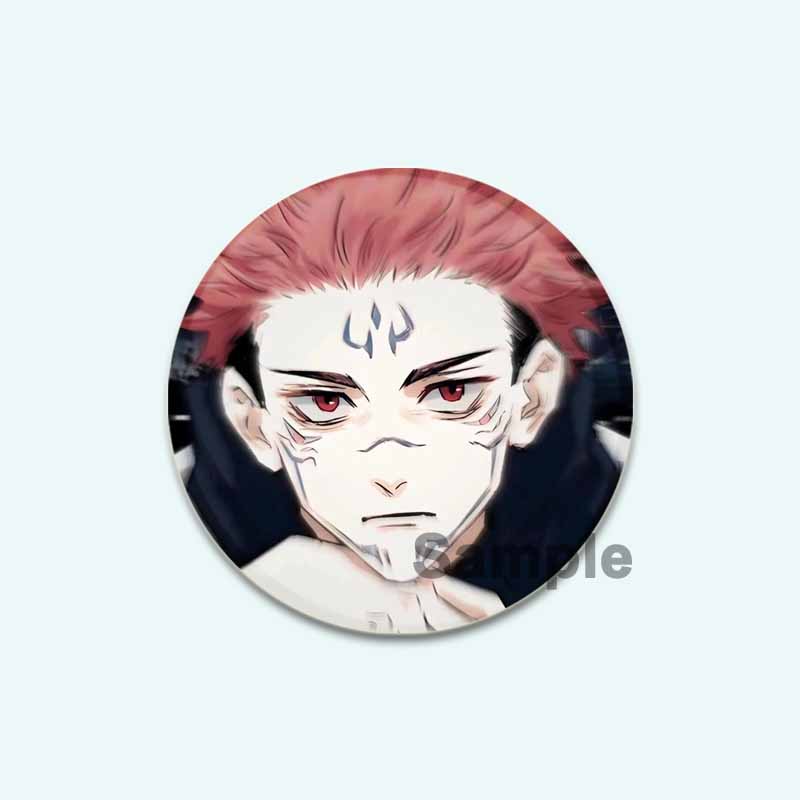 32/44/58 мм аниме дзюдзюцу кайсен HD печать брошь аниме значок мультфильм фигурка Годзё Сатору Юдзи Итадори круглый дисплей нагрудные значки ювелирные изделия подарки