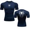 Printed Men's Athletic Compression Shirts Athletic Quick Dry Breathable Rash Guard Athletic Tight Workout Tops Summer Men