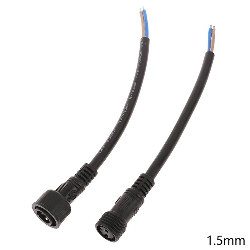 Ip68 2 Pin 0.3/0.5/0.75/1 Square Waterproof Male Female Cable Connector Plug Butt Extension Line Outdoor Led Wire Connector