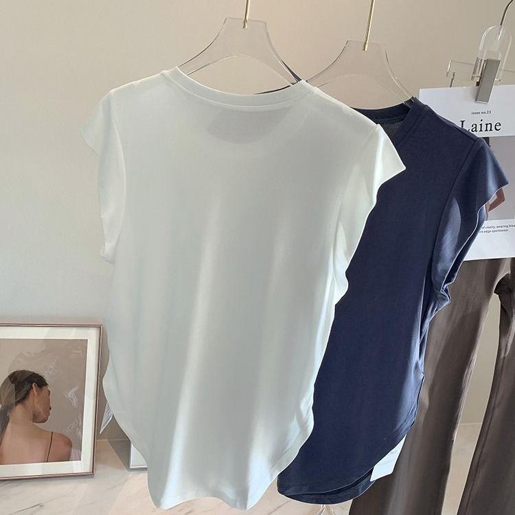 Приятная к коже, быстросохнущая футболка свободного кроя для йоги, бега, пеших прогулок и пилатеса