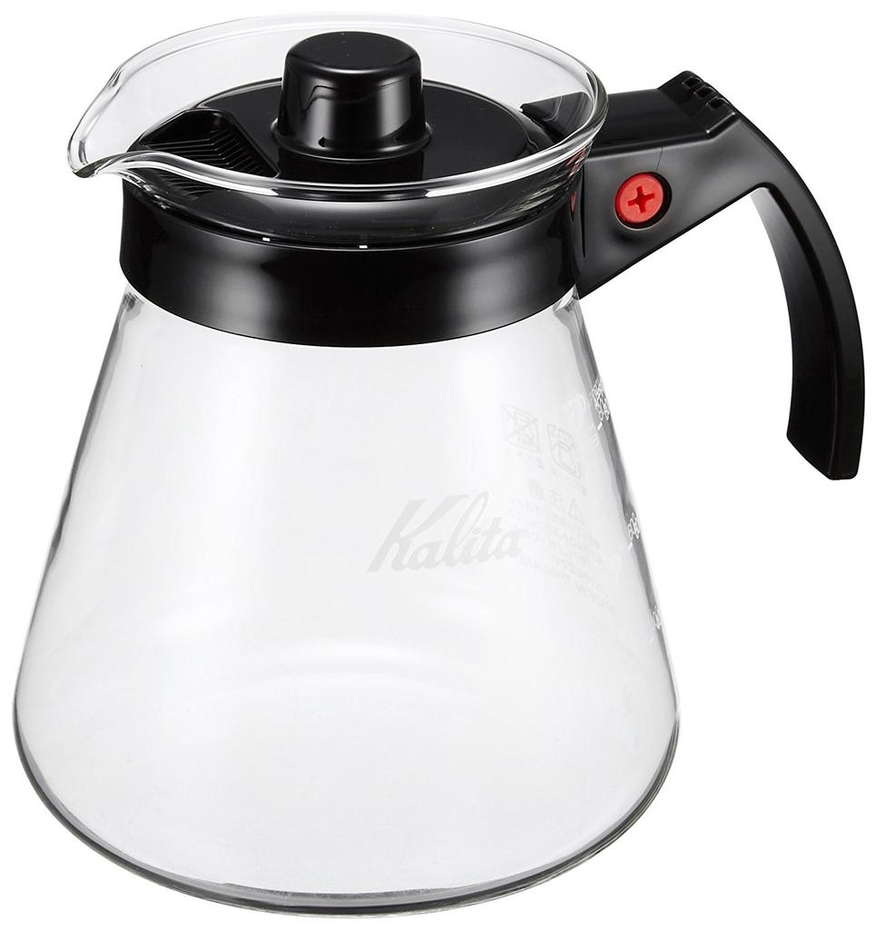 Kalita Coffee Server, Heat Resistant Glass, 800ml, For 4 To 7 PeopleMicrowave Safe