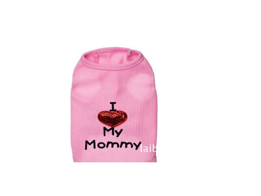 Pet Dog Clothes - Daddy & Mommy Ribbed Vests, 4 Styles for Spring, Summer, Autumn