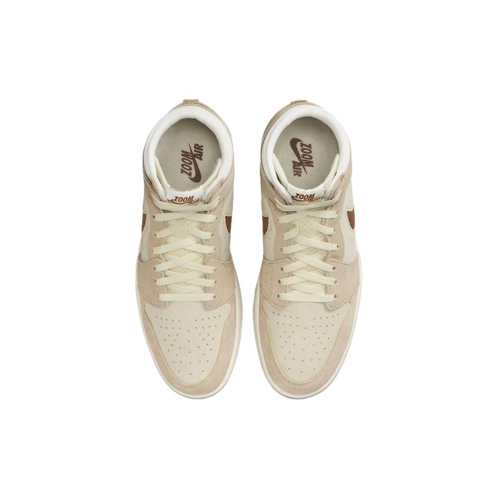 Air Jordan 1 High Zoom Comfort 2 Legend Coffee Мужские кроссовки White Sail Legend-Medium-Brown DV1307-120