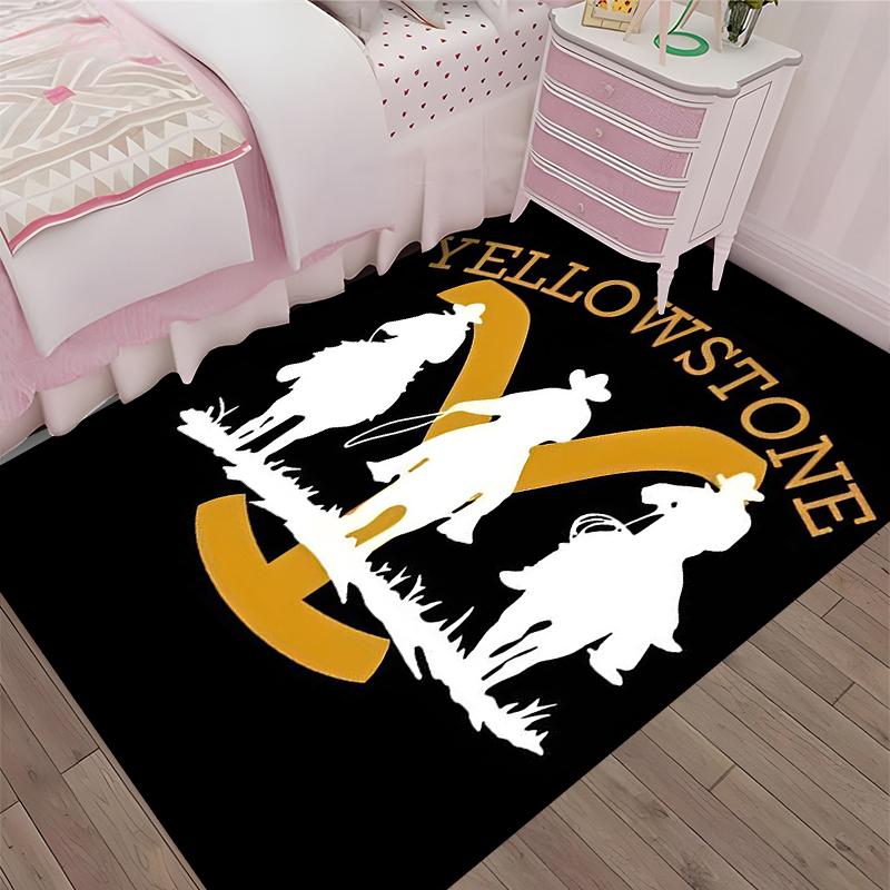 Yellowstone Printed Carpet, Rug for Office Chair Living Room Bedroom Kitchen Room Decor Gifts.