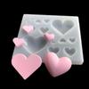 3D Милая силиконовая форма в форме сердца, эпоксидная смола, сделай сам, ювелирные изделия, серьги, подвески, инструменты, кухонные украшения для выпечки тортов, шоколадная форма