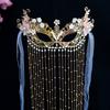 Chain Wedding Mask Pearls Women Mysterious Veil Exquisite Anonymous Face Cover  Gift