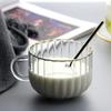 Creative Glass Cup Juice Drink Coffee Cup 400ml Pumpkin Shaped Phnom Penh Breakfast Tea Milk Water Cup Transparent Mug for Gifts