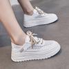 Casual Dermis Breathable Little White Shoes 2024 New Fashion Simple All-match Solid Color Running Sneakers Women Summertime