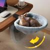 One-Click Folding Cat Desk Hammock Space-Saving Cat Perch Cat Desk Bed  Home Office Desk