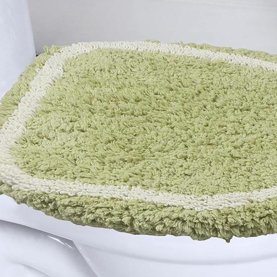 Yousheng Toilet Mat Safety Elastic Easy Installation Bright Color Toilet Cover Hotel Bathroom Decor Elastic Fit Toilet Accessory