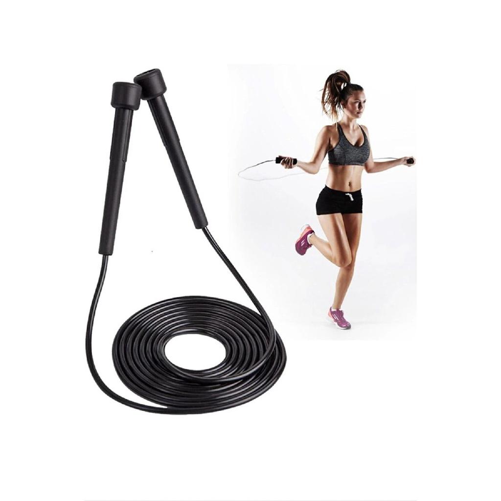 Athlete Jump Rope Black Adjustable Size