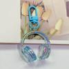 Colorful 3D Earphone Keychain, Small Earphone Pendant