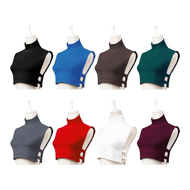 Q1FA Detachable Turtleneck Collar Sweater Collar Dickey Collar Turtleneck FalseCollar