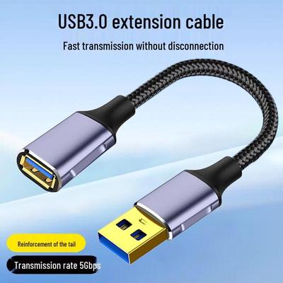 Удлинительный кабель USB 3.0, папа-мама, высокоскоростной адаптер для передачи данных и зарядки для мобильных устройств, мыши и клавиатуры.