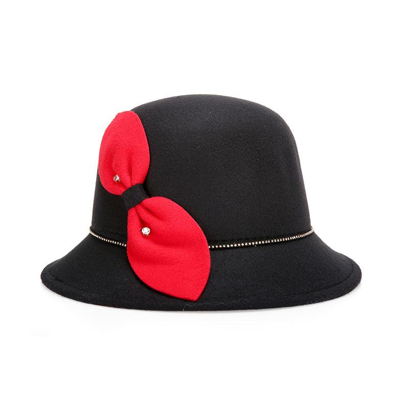 Autumn new hat woolen top hat fashion hat fashionable women's hat basin hat strength one piece