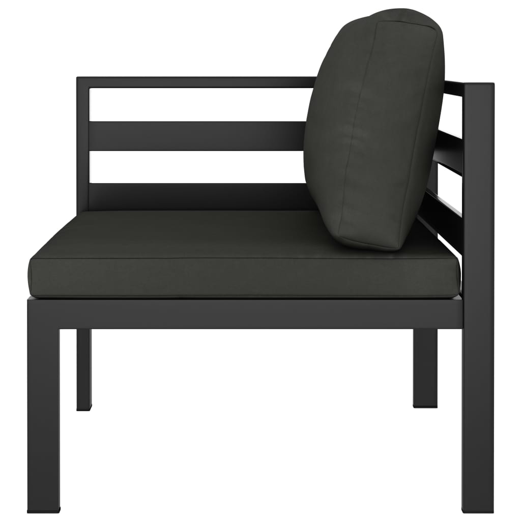 Vidaxl 5-Cz. Zestaw Mebli Ogrodowych, Poduszki, Aluminium, Antracyt