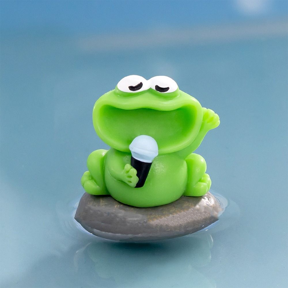 Cartoon Big Mouth Frogs Statue Cute Mini Frogs Ornament Micro Landscape Ornaments