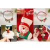 Lumito and Christmas Ribbon Santa Hat Hairpin Tree Bracelet 3-piece Set