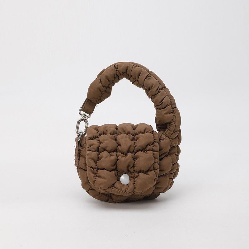 Трендовая плиссированная сумка-облако: Шикарная, Миниатюрная, Универсальная Сумка-Аксессуар в Модном Корейском Стиле