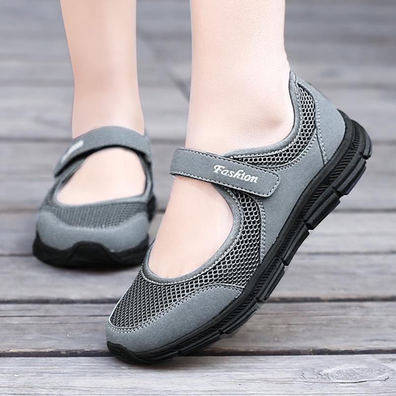 Fashion 2024 Summer Women Casual Shoes Soft Portable Sneakers Walking Shoes Flat Soles for Women Breathable Slip On White Shoes