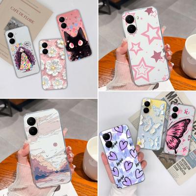 Для Xiaomi Poco X7 X6 M6 14T Pro Poco C71 C75 Xiaomi15 чехлы для телефонов Чехлы Изысканные пейзажи Ударопрочный жидкий силикон мягкий для Xiaomi Shell Bumper