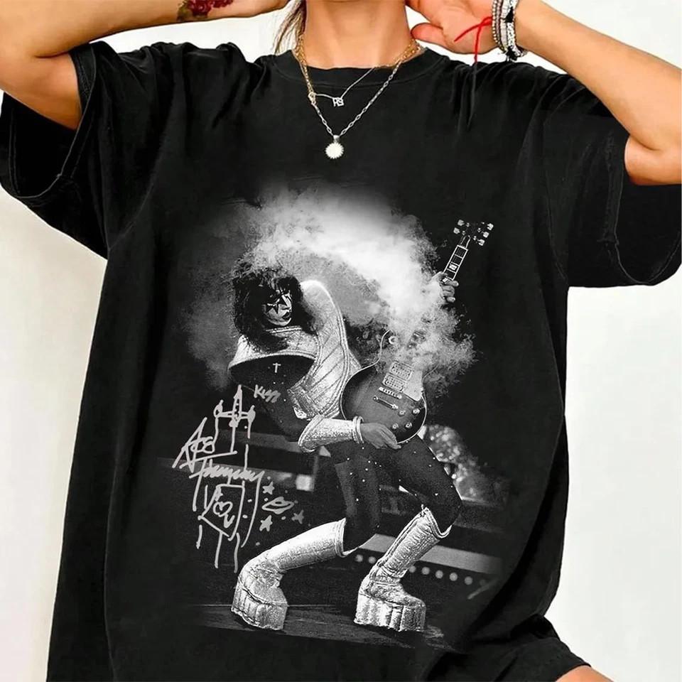 Collection Ace Frehley Rock Tee Band Tour Shirt Black Music Unisex T-Shirt