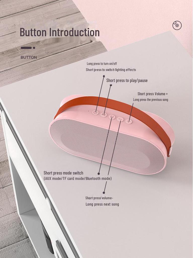 P6 Bluetooth-колонка для караоке с беспроводным микрофоном