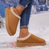 Fashion Winter 2025 Warm Fluffy Woman Slippers Non Slip Thick Plush Clogs Women Casual Platform House Shoes Slides Size 36- 44