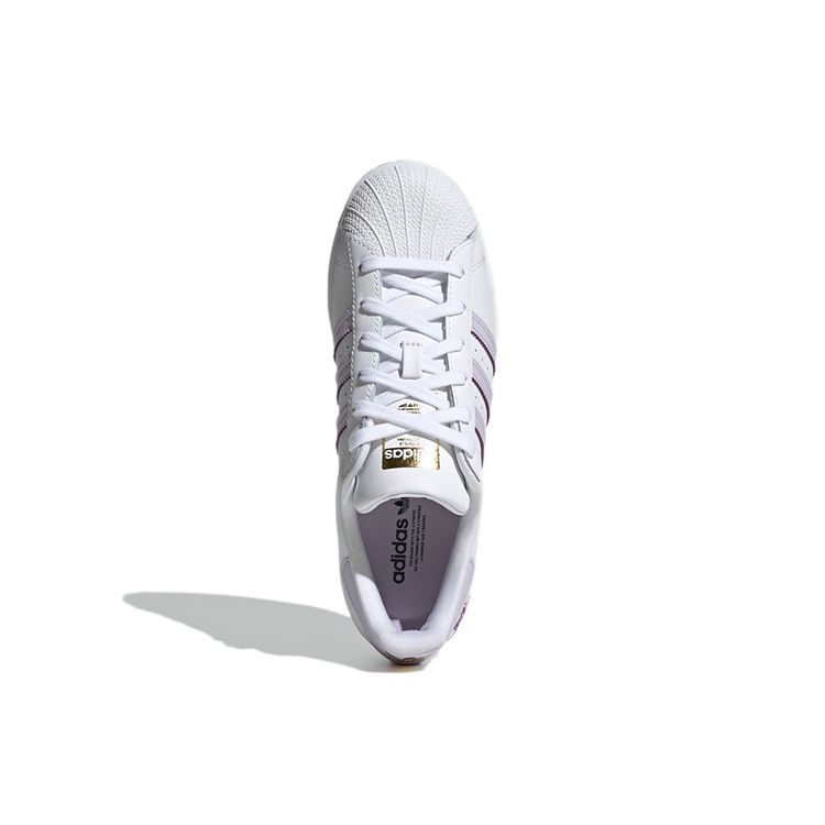 Adidas Женские кроссовки Superstar White Purple Tint Cloud-White Matte-Gold GZ8143