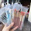 8Pcs Makeup Brush Set Mini Blusher Eyeshadow Brush Professional Loose Powder Foundation Applicators Makeup Brushes Tools
