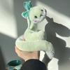 Маленькая змея, плюшевая кукла, обертывание вокруг руки, зеленая змея, кукла-животное, детский подарок