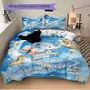 Elephant Dreams Sky Print 3Pcs Bedding Setduvet Cover With 2 Bedropillowcase Home Birthday Gift