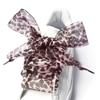 New 120cm Long Cute Fashion Leopard Print Ladies Exquisite Small Fresh Lace Flat Bottom Silk Satin All-match Pair Of Shoelaces
