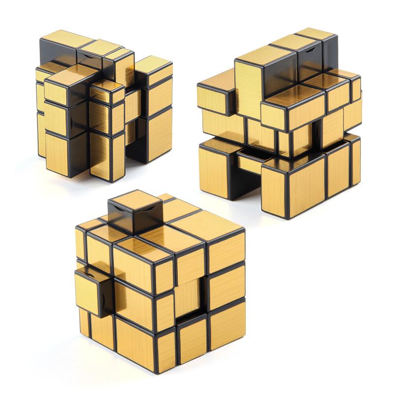 P168-11 Third-Order Rubik'S Cube Smooth Rotation 5.7Cm Special-Shaped Mirror Rubik'S Cube Children'S Science And Education Puzzle Rubik'S Cube Toy