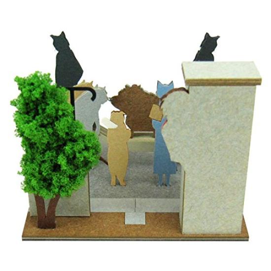 Sankei Studio Ghibli Mini Возвращение кота Кошачий парад Немасштабная бумажная модель MP07-62