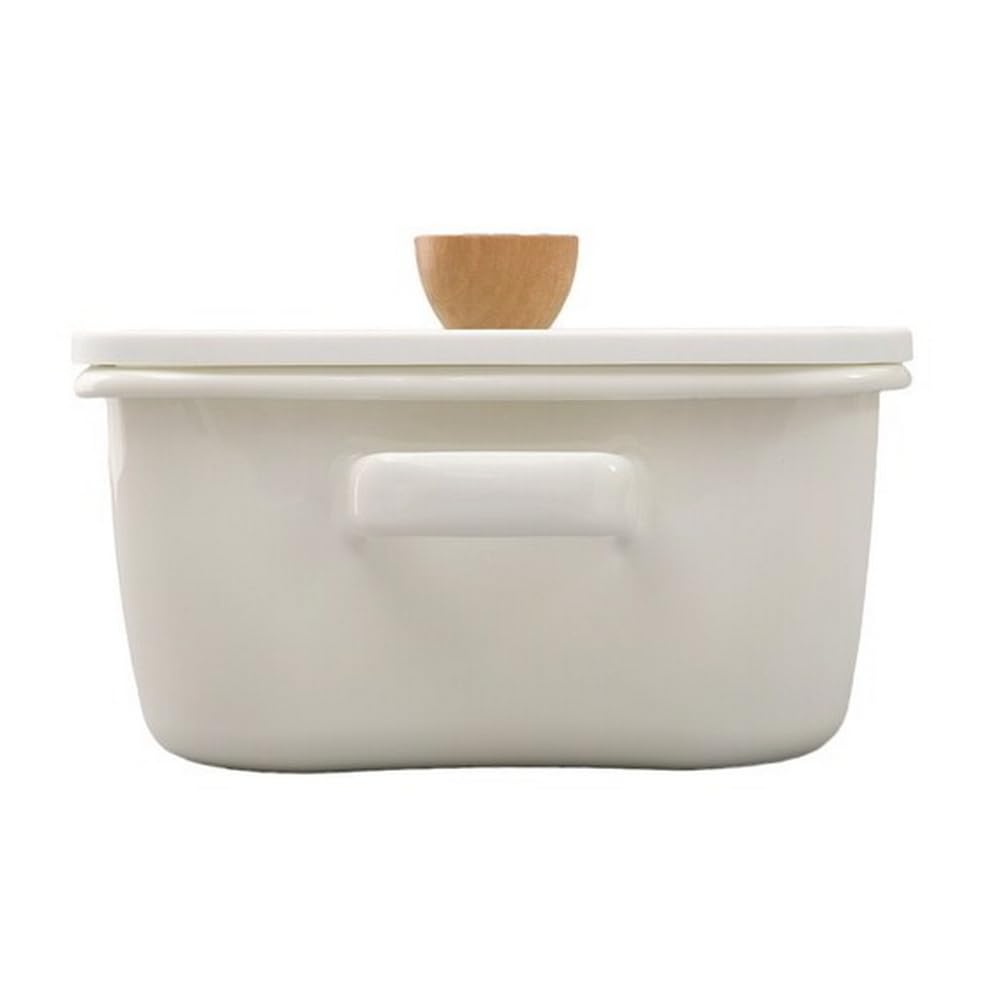 NITORI IH Gas Fire консервант эмалированный квадратный горшок глубокий 20 см NITORI 8942285