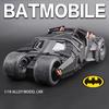 1:18 Batmobile Tumbler The Dark Knight Batman Alloy Scale Car Model Diecast Metal Sound Light Collection Children Toy Car Gifts