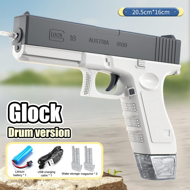 Водяной пистолет большой емкости Летняя развлекательная игрушка для водных игр Полностью автоматический водяной пистолет Игрушки для открытого бассейна