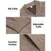 Autumn Suede Solid Color Men's Zipper Jacket Casual Retro Long Sleeved Cardigan Jacket Men's