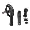 Kids Cycle Crankset with Bottom Bracket Hollow Integrated BCD104mm 34T Aluminum Alloy Cycle Chainring Crank Arm Set