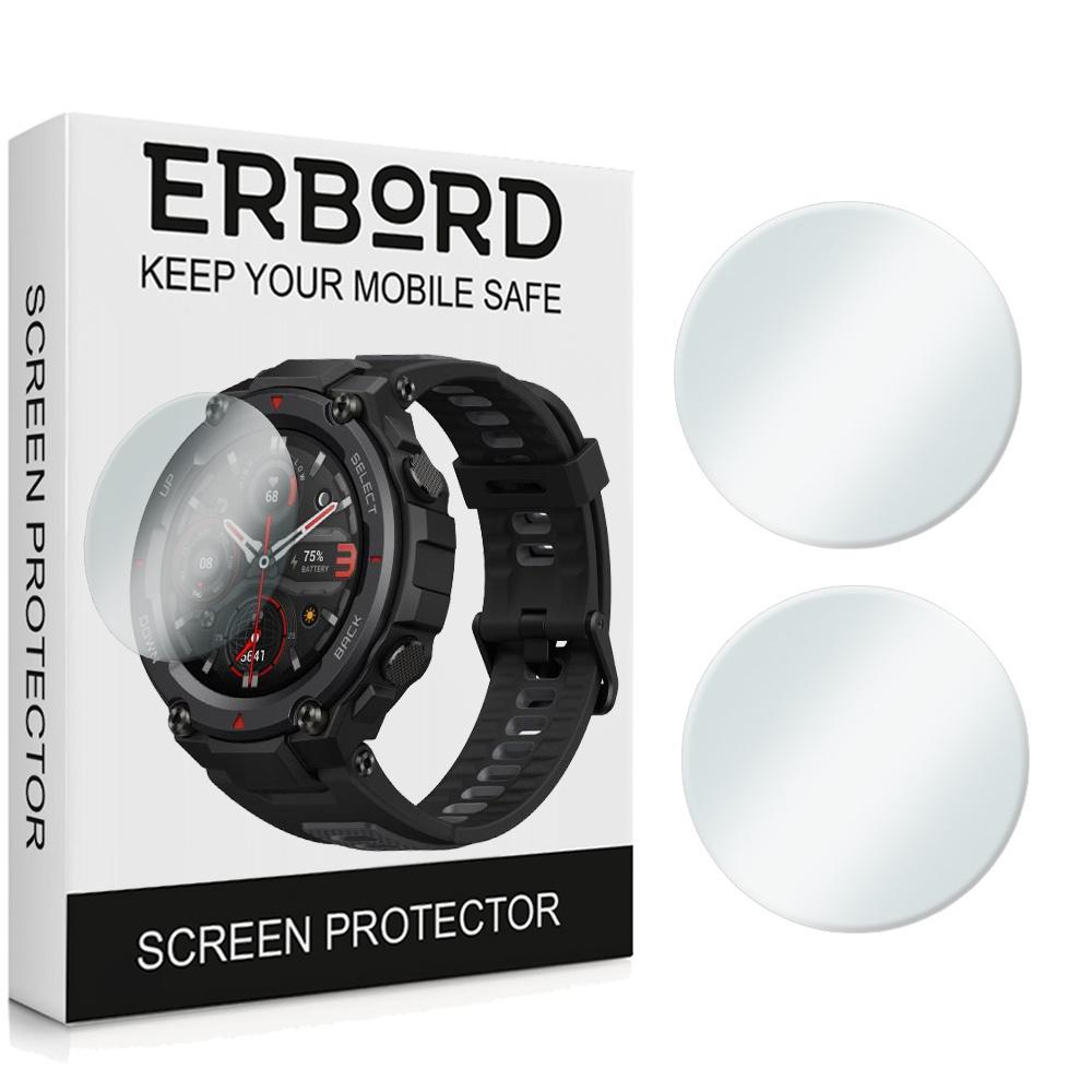 2x ERBORD Tempered Glass for Amazfit T-Rex / T-Rex Pro, Fast
