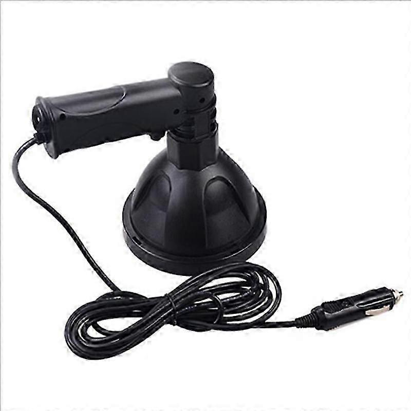 Super Bright Portable Spotlight Hunting Light 12V 25W Handheld Searchlight Rechargeable Work Light Lamp 4inch Black Color less