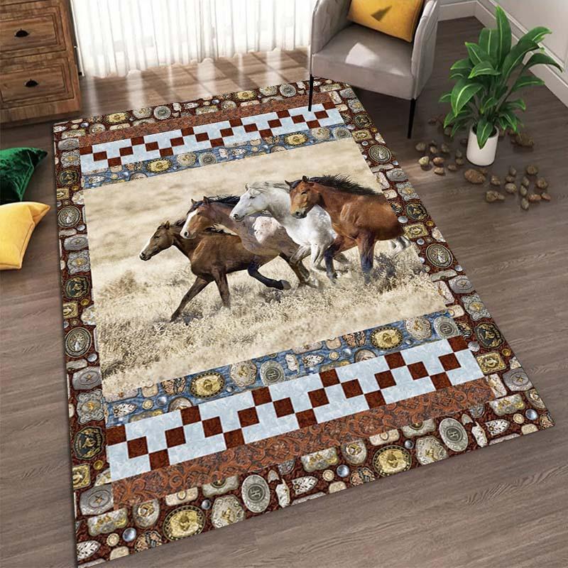 Ковер в скандинавском деревенском стиле для спальни, дивана, чайного столика, татами, мультяшный, длинная полоса, домашний, для гостиной, напольный коврик