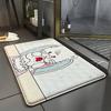 M-Mikkos-Cat Entry Door Floor Mat Festive Decorations Carpet Bathroom Anti-slip Mat Entrance Doormat