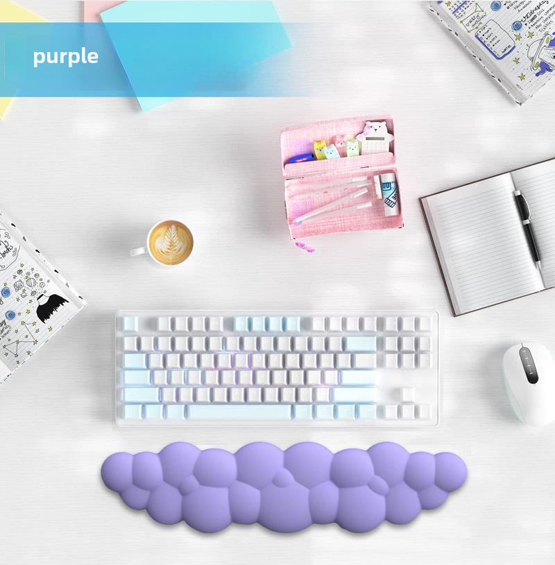 Горячая Распродажа Однотонная Цветная Пеноматериала с Эффектом Памяти Клавиатура Поддержка Запястья Для Набора Настольных Текстов