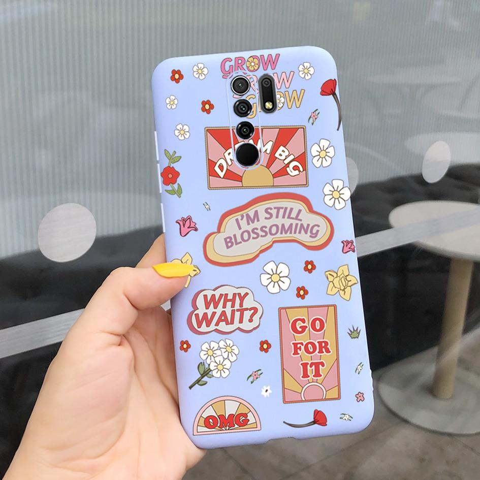 Для Xiaomi Redmi 9 Чехол Силиконовый Ромашка Кактус Задняя Крышка Телефона Для Redmi 9 Prime Мягкий Чехол Для Xiaomi Poco M2 M 2 Reloaded Coque