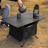 Outdoor Folding Camping Table Portable Aluminium Alloy Picnic Table with Roll-up Lightweight Grill Table for Outdoor Hiking BBQ Beach Party