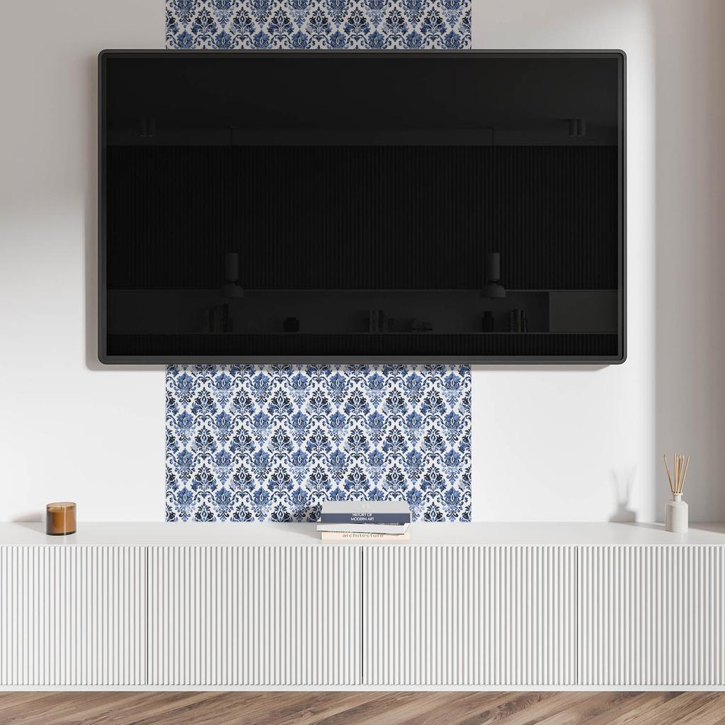 Zestaw Kafelków Winylowych Pcv Kwiatowy Wzór W Stylu Barokowym 10X40X20 Cm