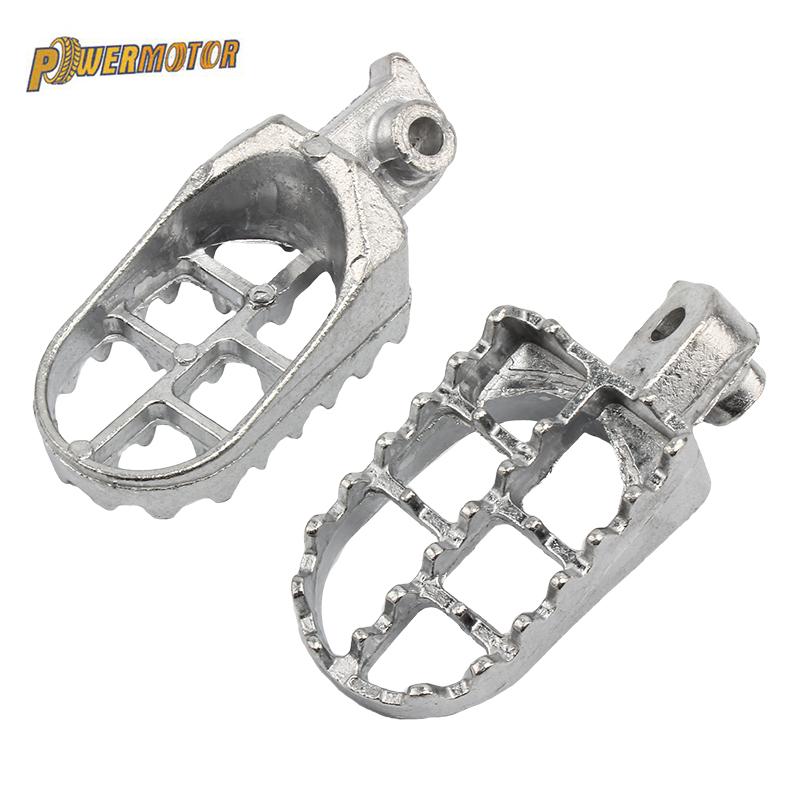 For Yamaha PW 50 80 TW200 Motorcycle Foot Pegs Anti-slip Pedal Spikes Aluminum Alloy Footpegs Dirtbike Motocross Accessories