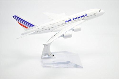 Династия Тан 1/400 16см Air France Airbus A380 Металлическая модель самолета Игрушка